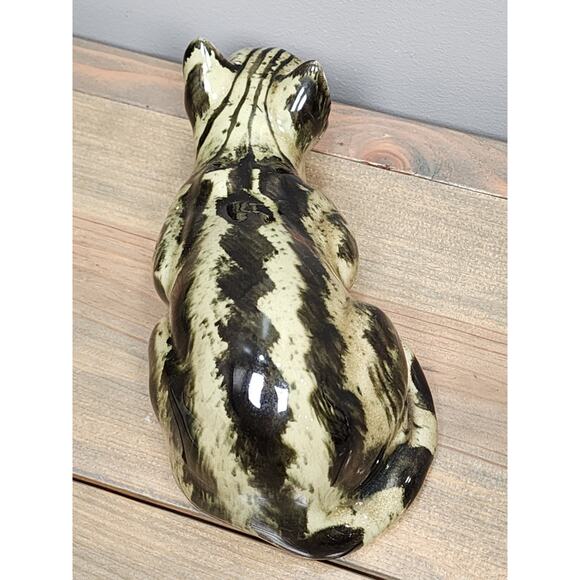 Vintage Andrea Sadek Porcelain Figurine Cat Lying Down Made in Japan 9" - Picture 6 of 8